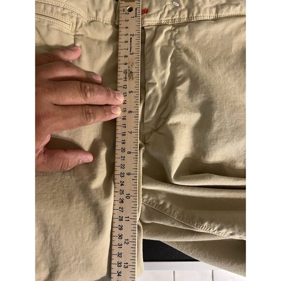 Psycho Bunny Shorts Mens 34 Khaki 9" Classic Chino Stretch Twill Outdoor Hiking - Picture 12 of 13